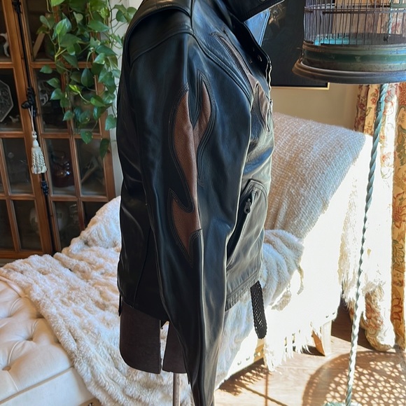 Harley Davidson motorcycle jacket & vest 2 piece - Picture 3 of 16